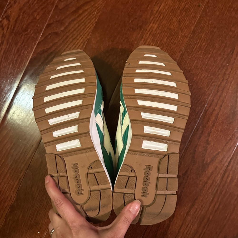 Reebok Green and White Athletic Shoes - Picture 7 of 7